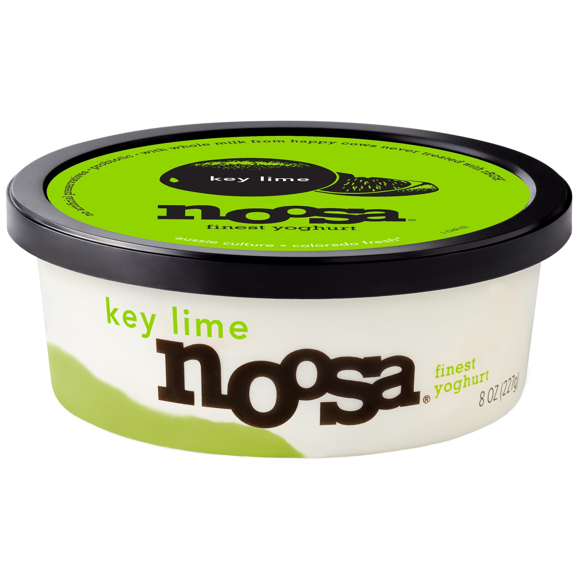 Noosa Yoghurt, Whole Milk Yogurt, Velvety Smooth & Creamy, Key Lime, 8 oz Tub