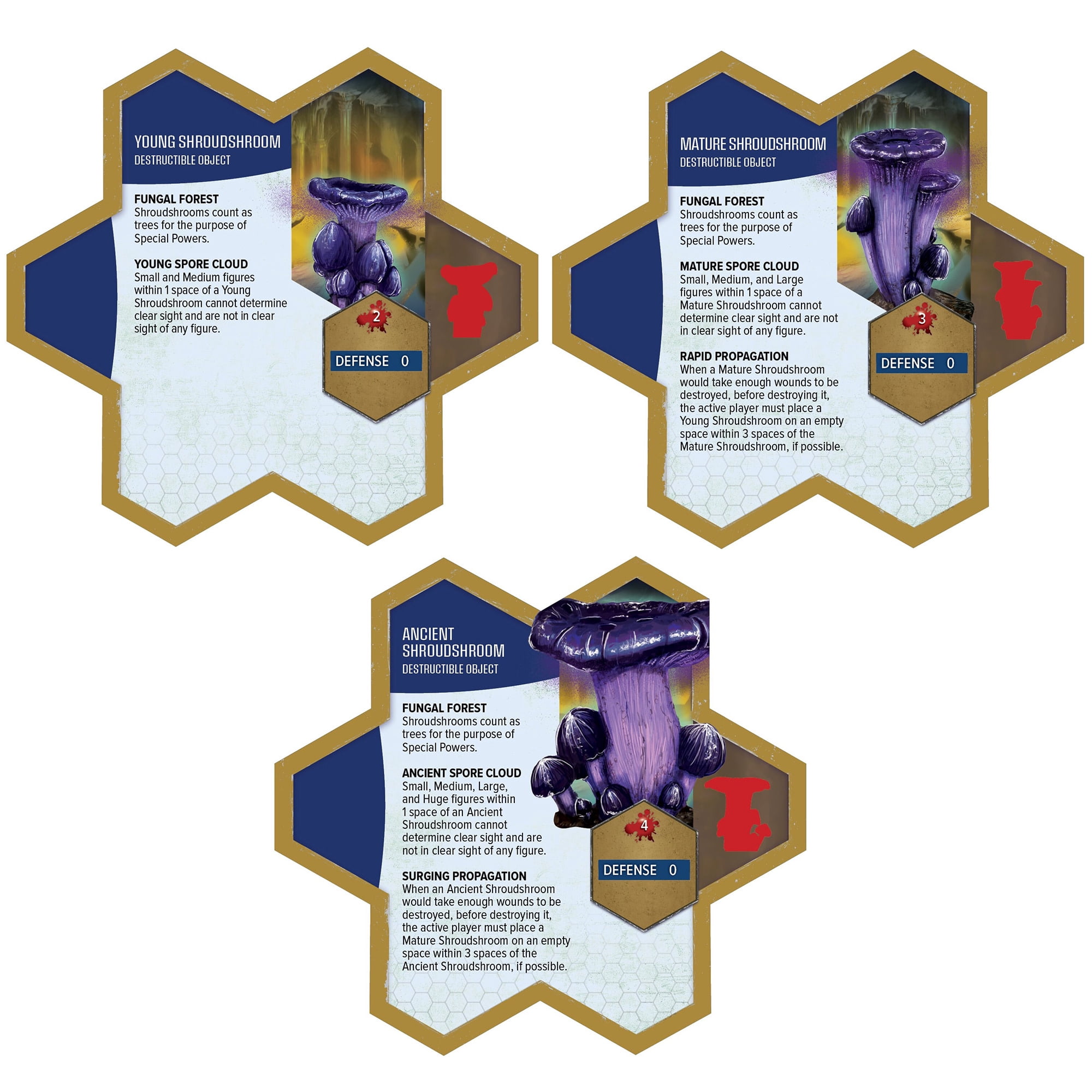 Renegade Games: Heroscape: The Ancient Lands of Valhalla Terrain Expansion - Glowing Hex-Based Miniature Game Accessory Set, Mushrooms & Land Tiles