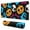 Colorful Halloween Elements, variant on Long Mouse Pads for Desk,Classic Halloween Pattern Desk Mats on Top Of Desks, Desk Mouse Pad Extra Large with 3mm Non-Slip Base and Stitched Edge for Gaming,Office,Work,Home 31.5"x11.8"