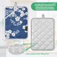 thumbnail image 6 of Yayeee Pot Holders Kitchen Heat Resistant with Pockets 7"x9.8" Cotton Oven Cooking Hot Pads, Floral Ocean Waves, 6 of 7