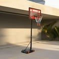 thumbnail image 3 of DWVO Adjustable Portable Basketball Hoop with Wheel Base for Outdoor Indoor, 5.5-10FT Basketball Hoop & Goal System with Shatterproof Backboard, Black, 3 of 7