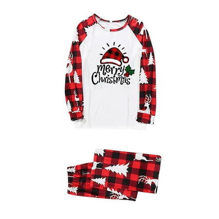 

Boys Clothes Parent-child Warm Christmas Set Printed Home Wear Pajamas Two-piece Mom Set