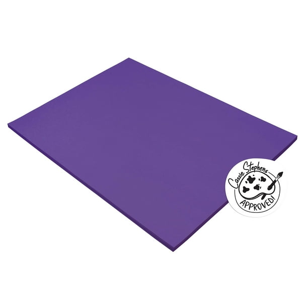 Papel de construcción Pacon Tru-Ray, 18 x 24 cm, 50 hojas, color morado