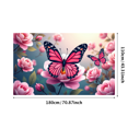 thumbnail image 3 of LUUFILx Floral Wall Backdrop Banner with Pink Peonies Rose Decorations for Wedding Ceremony Background Party Supplies Event Decor Home Decor, 3 of 7