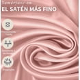 thumbnail image 4 of Juego De Sábanas Matrimonial De Satín Lujosas Modelo Rosa, 4 of 4