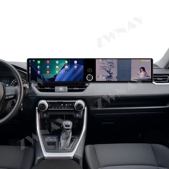 ZWNAV Dual 12.3 inch for Toyota Wildlander RAV 2020-2022 GPS Navigation Android 13 Car Radio CarPlay Multimedia Player Head Stereo Unit HD Screen