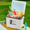 thumbnail image 3 of Portable Cooler Insulated Box, Lunch Cooler Box, 6 L Insulated Box, Leak Proof Outdoor Hard Cooler Keeps Ice For Up To 3 Days, For Beach Camping, Travel, Outdoor Party, White, 3 of 4