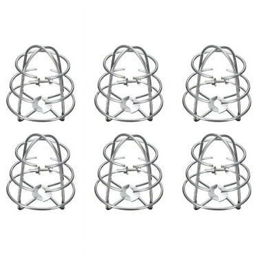6X Fire Sprinkler Headguard,Fire Sprinkler Protection Frame Recessed Heavy Duty Chrome Plated Sprinkler Headcage