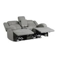thumbnail image 5 of Lexicon Camryn Fabric Power Double Reclining Loveseat w/ Center Console in Gray, 5 of 9