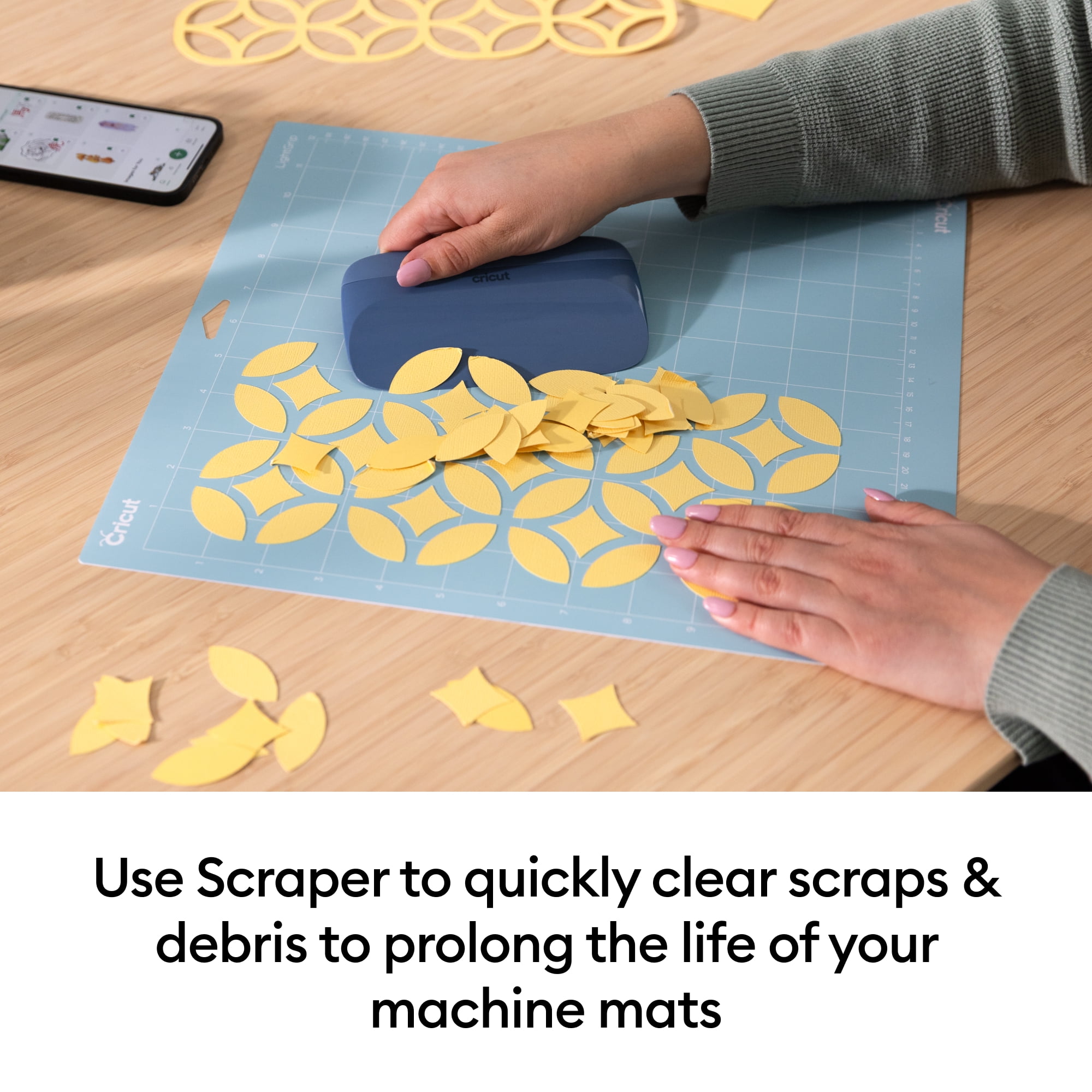 Cricut Scraper Set 2 Count, Blue - Includes 2.25-inch and 5.5-inch Tools