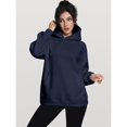 thumbnail image 4 of Women's Oversized Fleece Hoodie Comfy Loose Fit Pullover Sweatshirt Fall Winter Clothes, 4 of 6