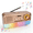 Gold, variant on MUSICOZY Retro Portable Radio AM FM SW Shortwave Radio with Colorful Ambient Light, Vintage Bluetooth Music Player Battery Operated, Retro Sound Machine, SUB Charging, TF Card