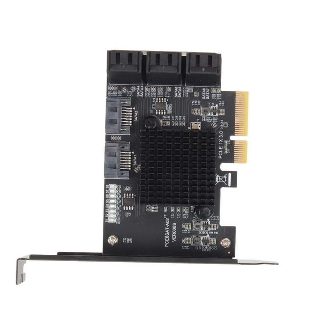 Carte d'Extension pour Contrôleur, Indicateur Lumineux LED Supporte Système de Démarrage Interchangeable à Chaud Carte Disque 8 Ports pour PC de Bureau