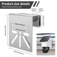 thumbnail image 2 of FVKRNYZ 2 Pcs Gutter Mount Bracket Stainless Steel Solar Security Camera Holder with Mounting Screw for Novice and Experienced Person Outdoor Use, 2 of 9