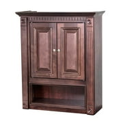 Cherry Bathroom Wall Cabinet 21" x 26" with shelf