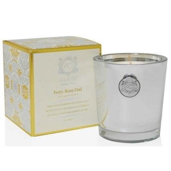 IVORY ROSE OUD 11oz Holiday Collection Gift Boxed Scented Soy Candle by Aquiesse