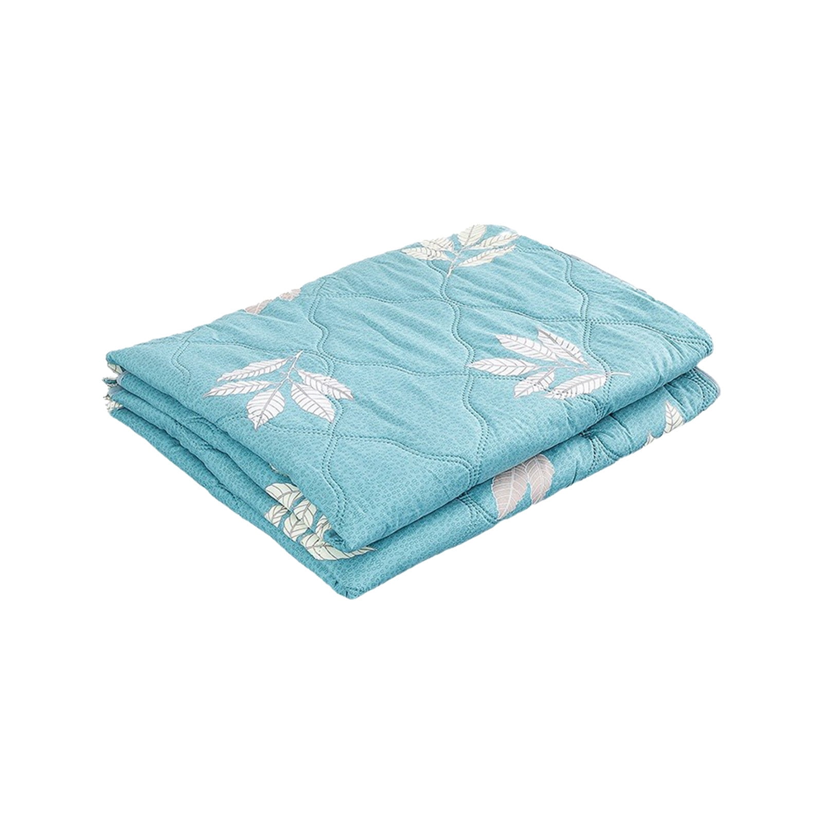 Qocolhg Quilt Twin/Queen Size - Summer Conditioning Quilt, Oversized Bedding Soft Coverlet Quilts Queen Size, Machine Washable Lightweight Cotton Quilt for All Season (Light blue)