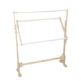 thumbnail image 6 of Wooden Embroidery Stand Needlework Table Floor-Standing Cross Stitch Stand with Adjustable Frame, 6 of 12