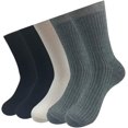 thumbnail image 1 of HAHDAXIA Chaussettes Homme Coton Confortables Respirantes Habillées Décontractées Mi-Mollet Longues Chaussettes Lot de 5,, 1 of 7