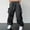 Dark Gray, variant on LADIGASU Men's SummerDrying High Waist Wide Leg Work Pants Casual Sports Pants