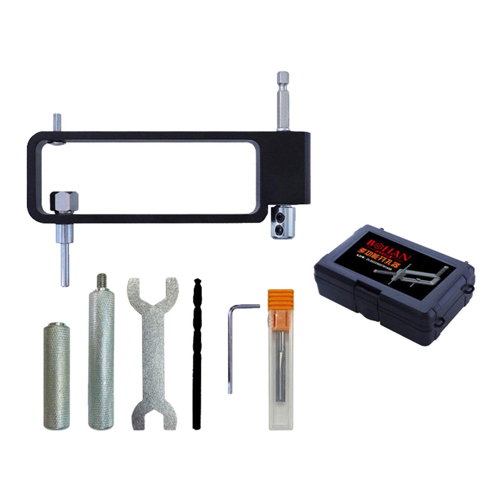 Woodworking Hole Opener Self Centering Dowel Bit Adjustable Multipurpose Aluminum Alloy Wood Hole Drill Bit Set for Furniture