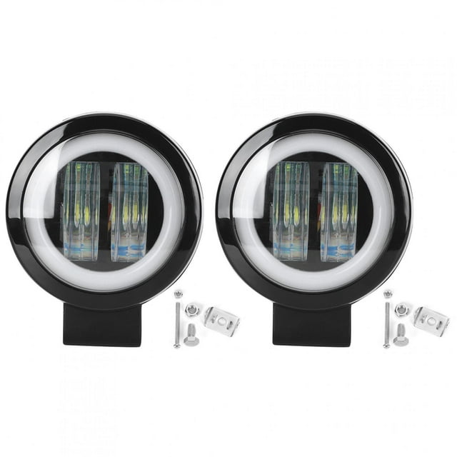 focos LED redondos de trabajo de 3 pulgadas, 20 W, 6500 K, 4D, doble lente, IP68, para coche