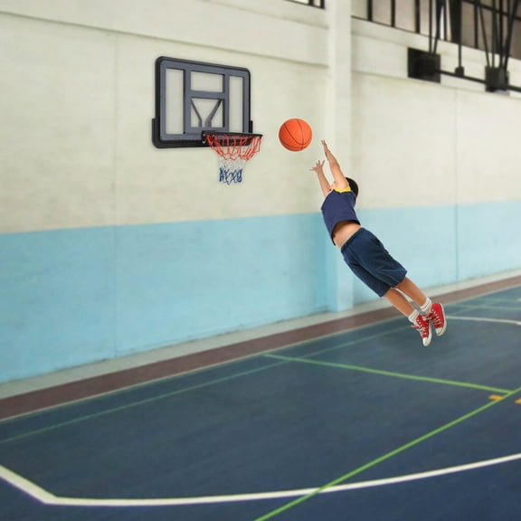 44 in Shatter-Proof PET Material Basketball Backboard and 17 inch Rim Combo Kit