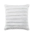 thumbnail image 2 of VCNY Home Henry 20" x 20" Bright White Jacquard Faux Fur Decorative Pillow, 2 of 5