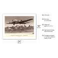 thumbnail image 2 of The Zuni (Boeing Stratoliner 307) - On Final Approach 1940 - Vintage Aviation Poster by Clyde Sunderland - Bamboo Fine Art 290gsm Paper Print (Unframed) 18x24in, 2 of 4