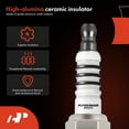 thumbnail image 6 of A-Premium Iridium Platinum Spark Plugs Compatible with Honda CR-V, Civic, Accord, Crosstour & Hyundai Elantra, Elantra Coupe/GT, Sonata, Santa Fe, Santa Fe Sport, Tucson, Venue & Kia Soul, Pack of 4, 6 of 6