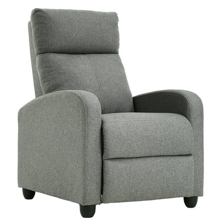 Recliner Chair Fabric Single Sofa Modern Reclining Seat Home Theater Seating For Living (Best Theater Seating Chairs)