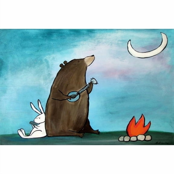 Marmont Hill 'Campfire Songs' by Andrea Doss Painting Print on Wrapped Canvas