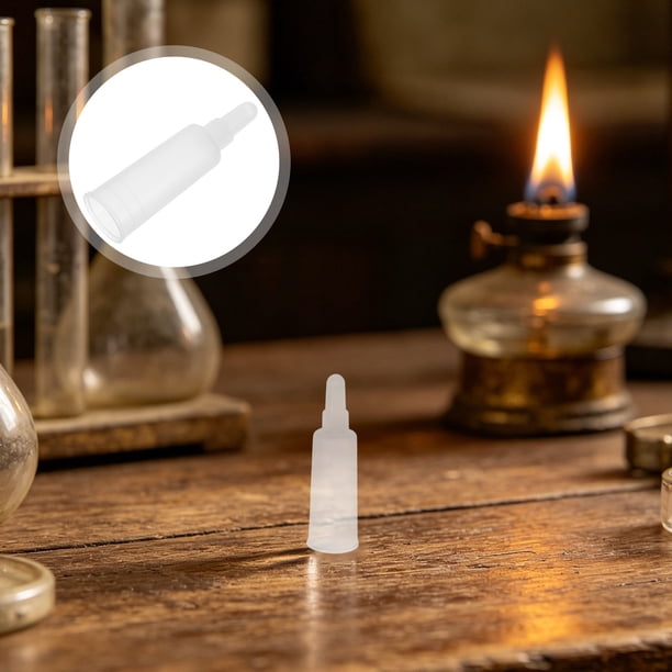 AURARMLET 100Ud Tapones Dispensadores De Plástico Con Punta Blanda Para Ampolletas De Laboratorio Y Aceite