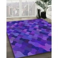 thumbnail image 2 of Ahgly Company Indoor Rectangle Patterned Purple Abstract Area Rugs, 2' x 5', 2 of 6