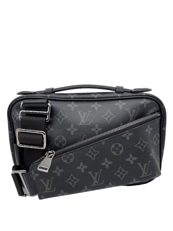 Pre-Owned Louis Vuitton Explorer Monogram Eclipse Canvas Bumbag Black