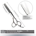 thumbnail image 6 of Hair Cutting Scissors Shears/Thinning/Set, CIICII 8 Pcs Professional Hairdressing Scissors Set-Silver, 6 of 8