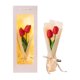 thumbnail image 2 of Ramo de flores de jabón luminoso del día de la madre - Regalo de cumpleaños de mano del maestro anciano - 1 pieza Tulipanes artificiales de PVC - Rosa, púrpura, azul, beige, rojo - Arreglo floral de, 2 of 6