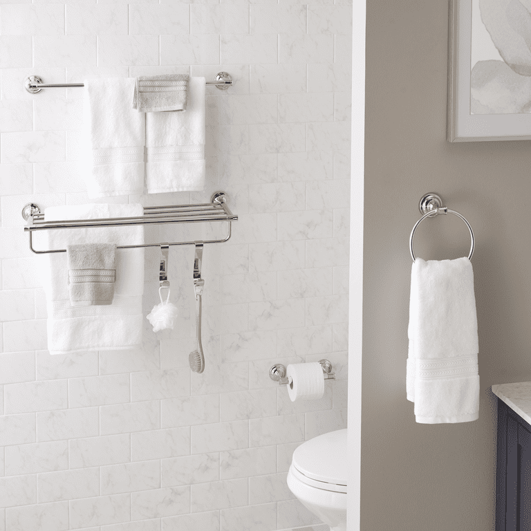 Expandable Chrome Towel Bar with Extender photo 3