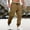 Brown, variant on Mens Cargo Joggers Pants Elastic Waist Drawstring Baggy Sweatpants Techwear Pants for Men Brown