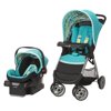 Safety 1st Amble Quad Stroller and Infant Car Seat Travel System, Rainbow Ice