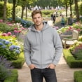 thumbnail image 3 of SOCKS'NBULK 24 Pack Wholesale Full Zip Hoodies ASSORTED MIXED SIZES, Bulk Cotton Fleece Zippered Sweatshirts for Men & Women, Shelter Donation, Shelters, Hoodie Case Heather Color, 3 of 3
