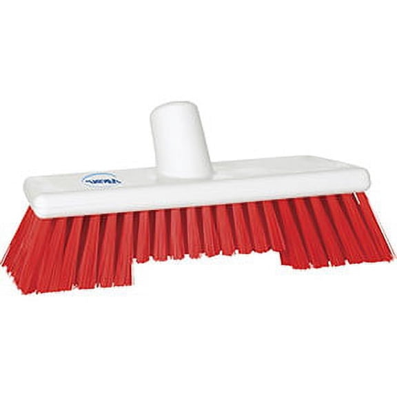 Vikan Narrow Flared Deck Scrub- Stiff - Red (1 Unit)