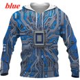 thumbnail image 3 of Sweat à Capuche Imprimé 3D Cpu Décontracté Mode Unisexe Manches Longues, 3 of 5