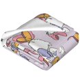 thumbnail image 2 of Manta de felpa suave con diseño de pato Daisy, para dormitorio, sala de estar, sofá, oficina, regalo para todas las estaciones para mujeres, hombres, niñas y niños, 2 of 7