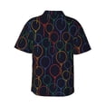 thumbnail image 3 of Easygdp Colorful Balloons Men's Hawaiian Shirts Print Lapel Short Sleeve for Beach, vacation, party, casual occasions - Large, 3 of 9
