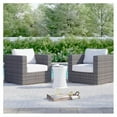 thumbnail image 2 of Living Source International 33" Wicker / Rattan Patio Chair in Espresso Set of 2, 2 of 5