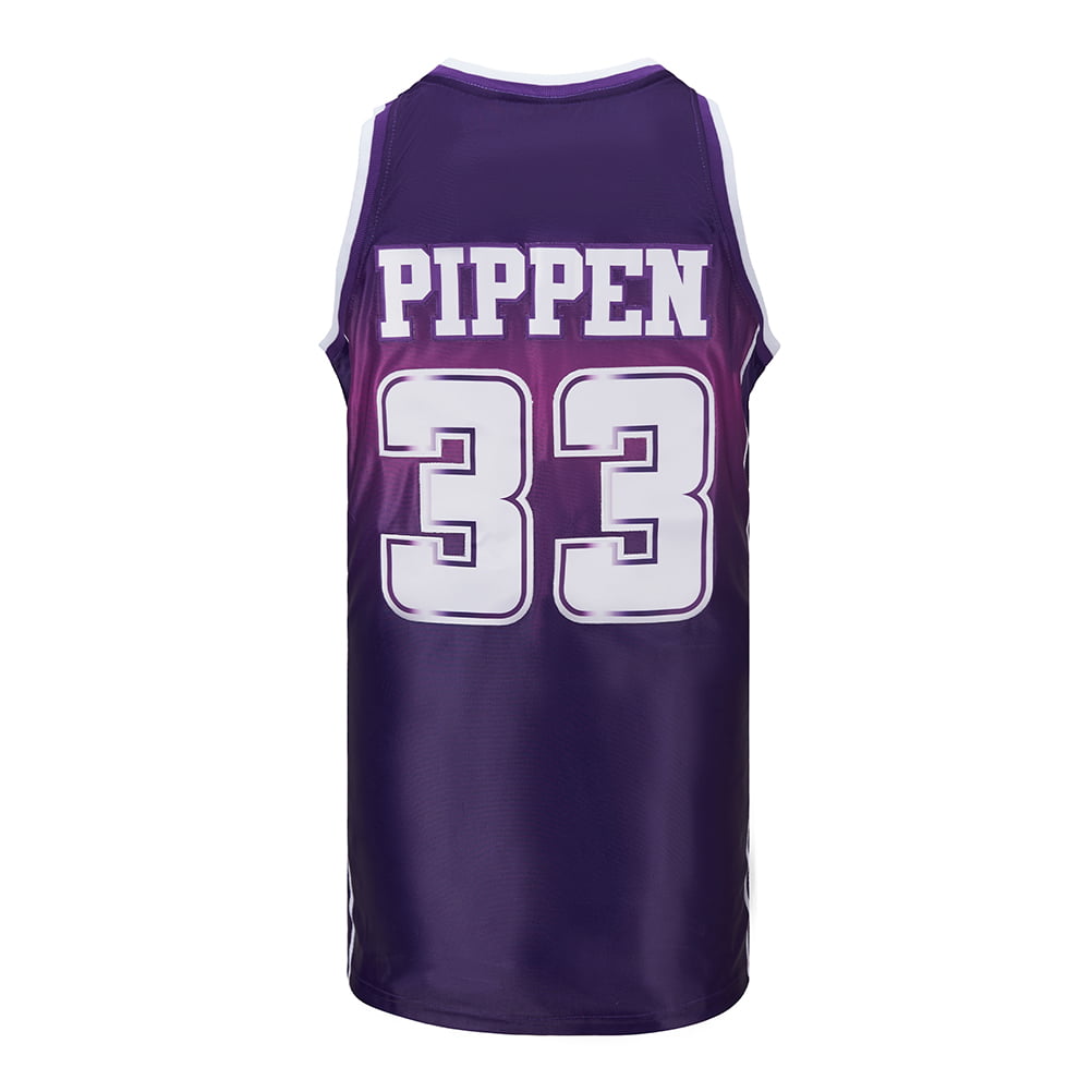 Your Team Scottie Pippen 33 High School Basketball Jersey Outdoor Sports Shirt for Men, Men's, Size: XL, Purple