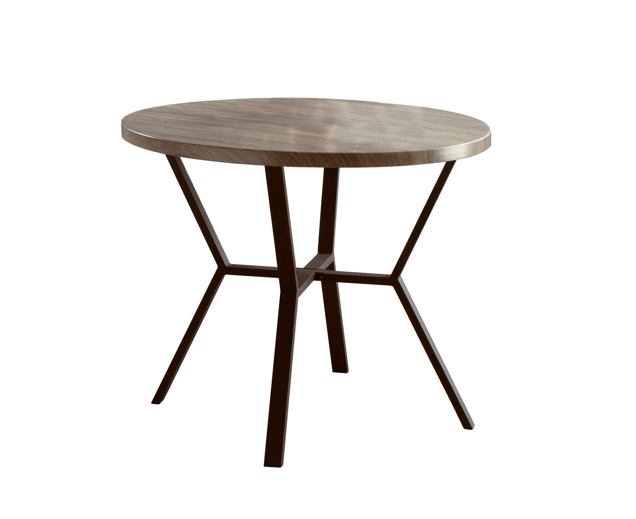 Aukfa 5-Piece Dining Set with 4 Chairs, Rustic Farmhouse Round Table & Wooden Chairs, Kitchen & Dining Room Furniture for Small Spaces
