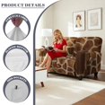 thumbnail image 6 of Jiueut Giraffe Print Recliner Loveseat Cover, Polyester Spandex Recliner Cover Anti Dust Couch Slipcover for Pet-Friendly Homes, 6 of 7