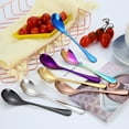 thumbnail image 3 of 1Pc Solid Color Stainless Steel Coffee Tea Cream Cocktail Stirring Spoon Cutlery, 3 of 10